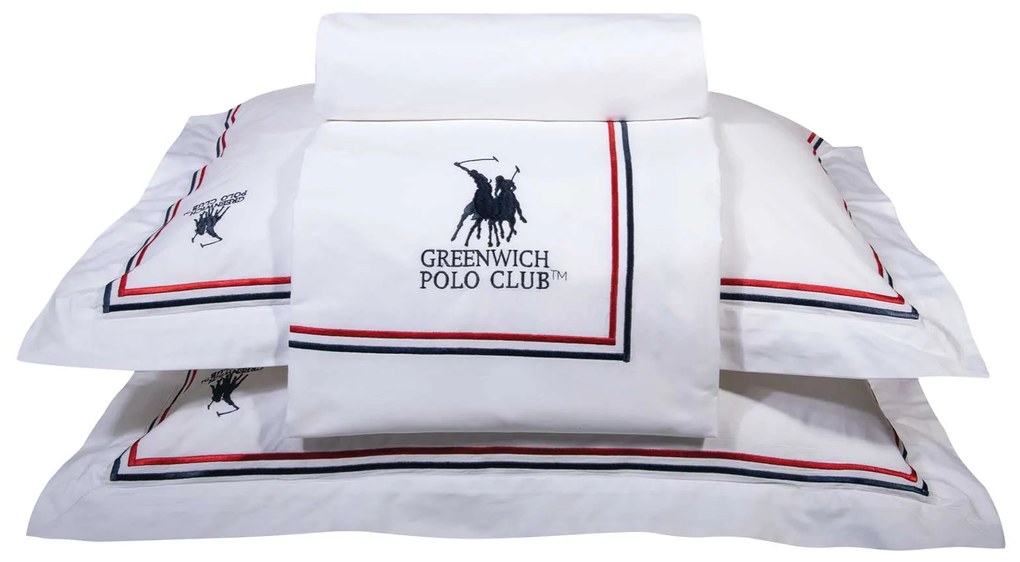 GREENWICH POLO CLUB ΠΑΠΛΩΜΑΤΟΘΗΚΗ ΣΕΤ ΥΠΕΡΔΙΠΛH 2173 ΛΕΥΚΟ