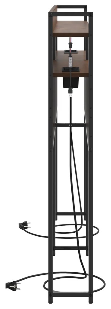 vidaXL Κεφαλάρι Αποθήκης Καφέ δρυς 120 cm Επεξεργασμένο ξύλο