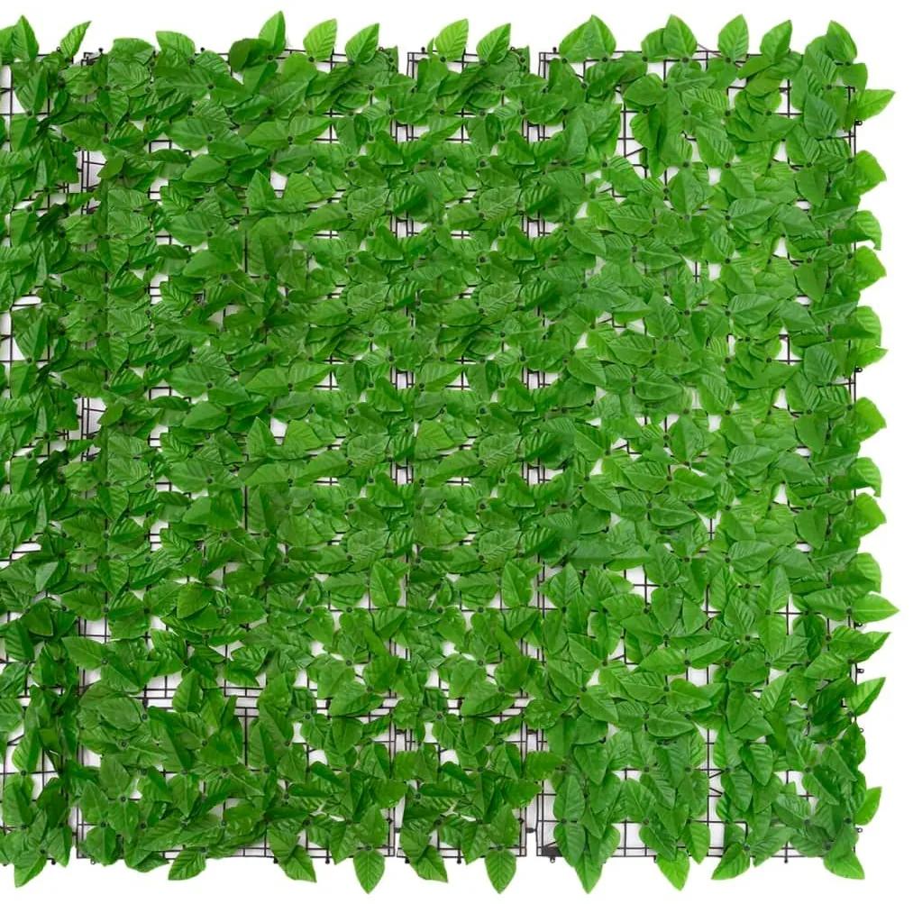 Διαχωριστικό Βεράντας με Φύλλα Πράσινο 500 x 150 εκ. - Πράσινο