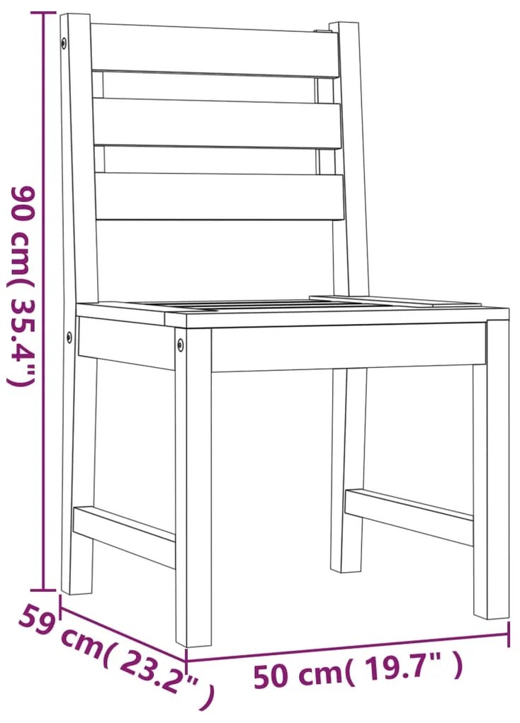 ΚΑΡΕΚΛΕΣ ΚΗΠΟΥ 4 ΤΕΜ. ΑΠΟ ΜΑΣΙΦ ΞΥΛΟ TEAK 3157174