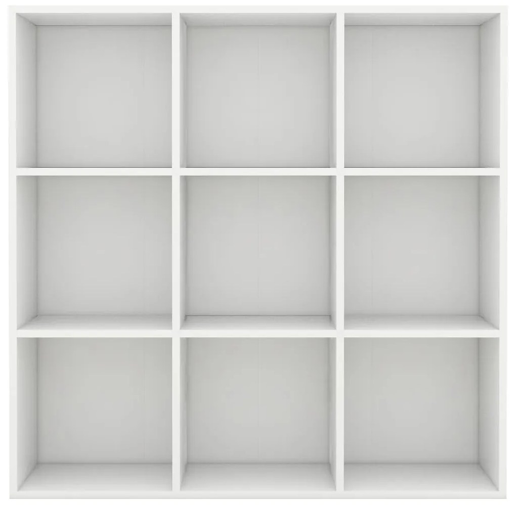 vidaXL Βιβλιοθήκη Λευκή 98 x 29 x 97,5 εκ. Επεξεργασμένο Ξύλο