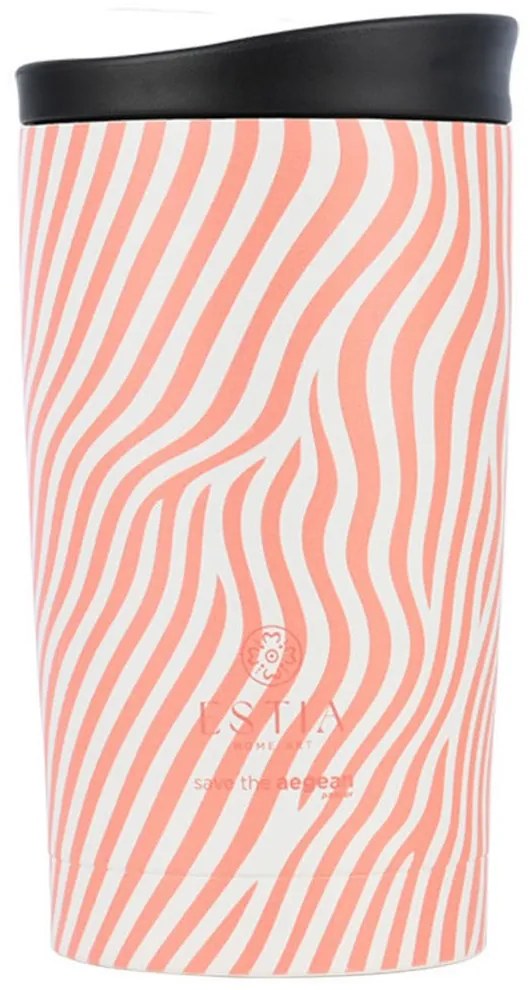 Ποτήρι - Θερμός Soft Ripple Save The Aegean 01-31893 350ml Terra-White Estia