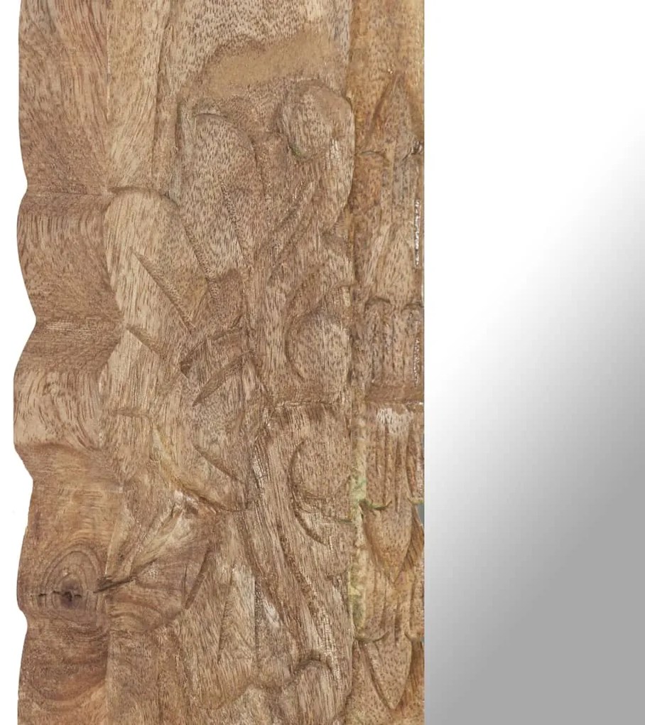 vidaXL Καθρέφτης 50 x 50 εκ. από Μασίφ Ξύλο Μάνγκο