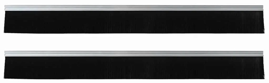 vidaXL Αυτοκόλλητες σφραγίδες πόρτας 2 pcs Ασημί 100 cm