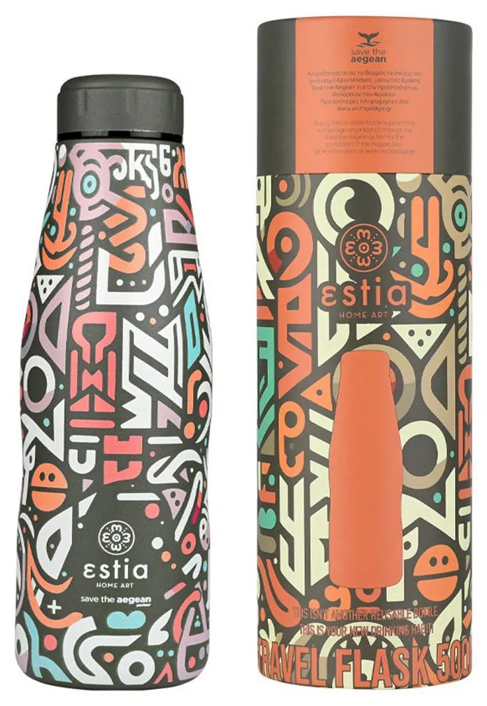 Μπουκάλι Θερμός 500ml Estia Save The Aegean Geovivid 01-22082