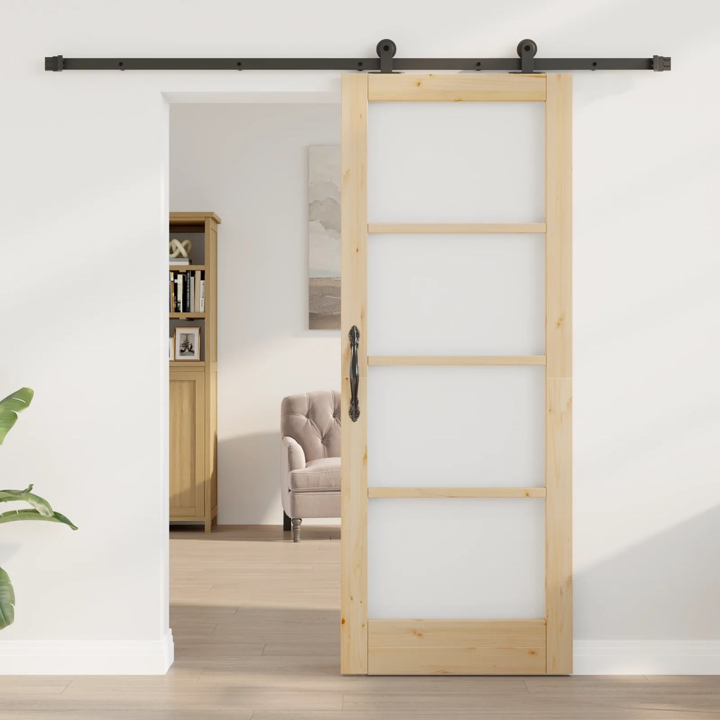 vidaXL Συρόμενη Πόρτα με Σετ Εξαρτημάτων 'ORKDAL'78x202 εκ.