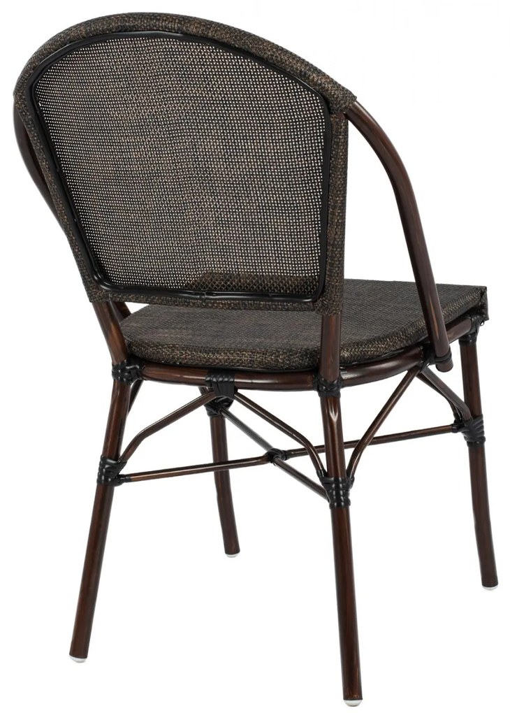 Καρέκλα PRETORIA C5718 Μεταλλική Bamboo Look Καφέ 54x62x89 εκ. 54x62x89 εκ.