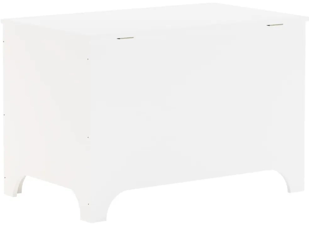 vidaXL Κουτί Αποθήκευσης με Καπάκι RANA Λευκό 80x49x54εκ. Μασίφ Πεύκο