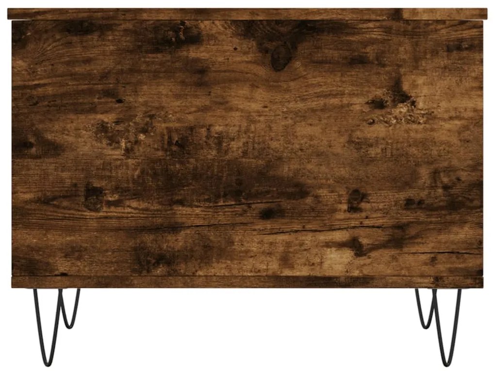 vidaXL Τραπεζάκι Σαλονιού Καπνιστή Δρυς 60x44,5x45 εκ. Επεξ. Ξύλο