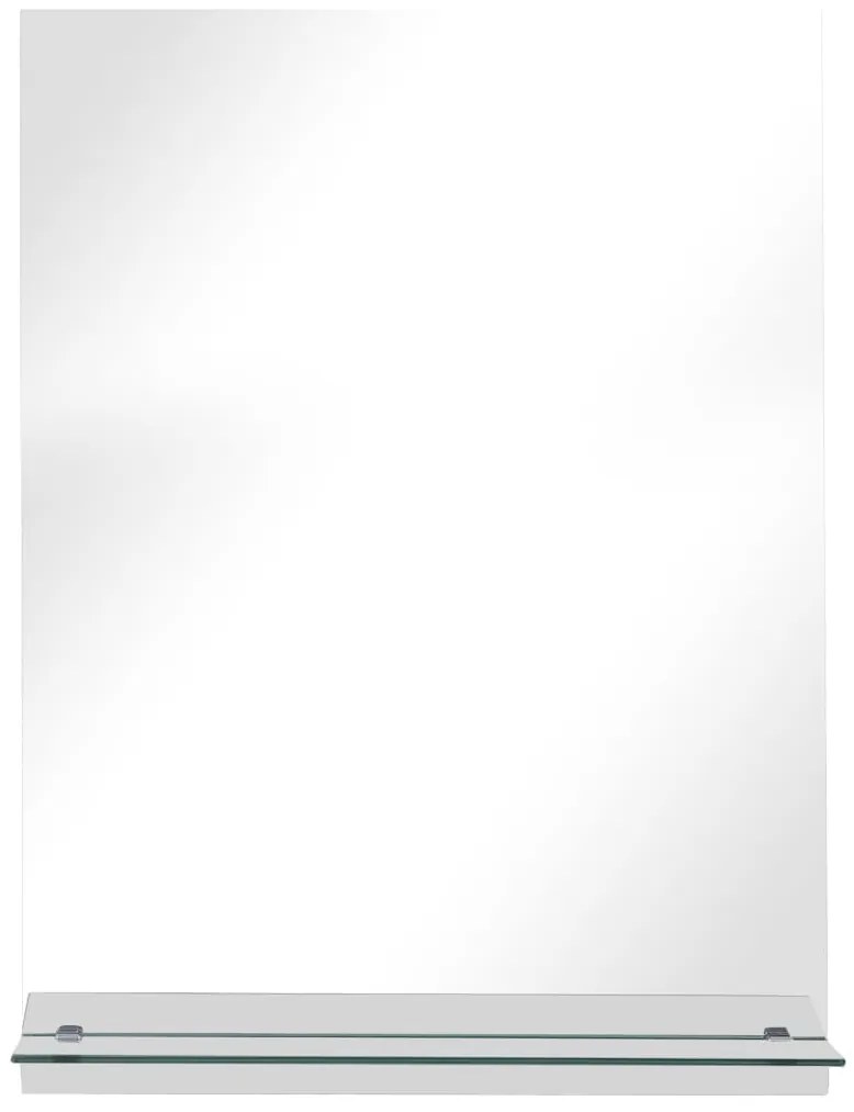 vidaXL Καθρέφτης Τοίχου με Ράφι 30 x 50 εκ. από Ψημένο Γυαλί