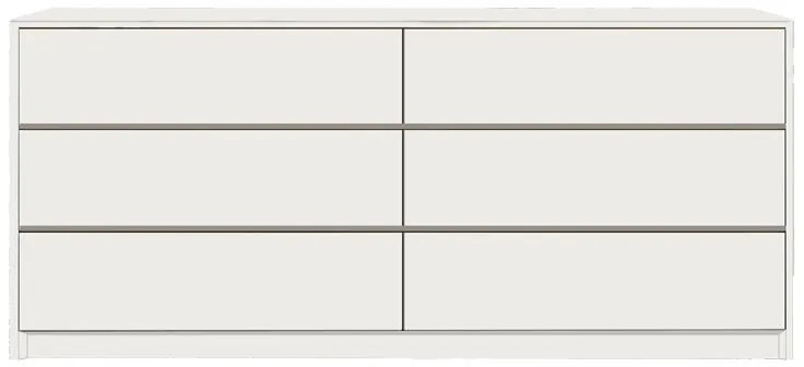 Συρταριέρα Kuanger mdf σε λευκή απόχρωση 120x40x70εκ 120x40x70 εκ.