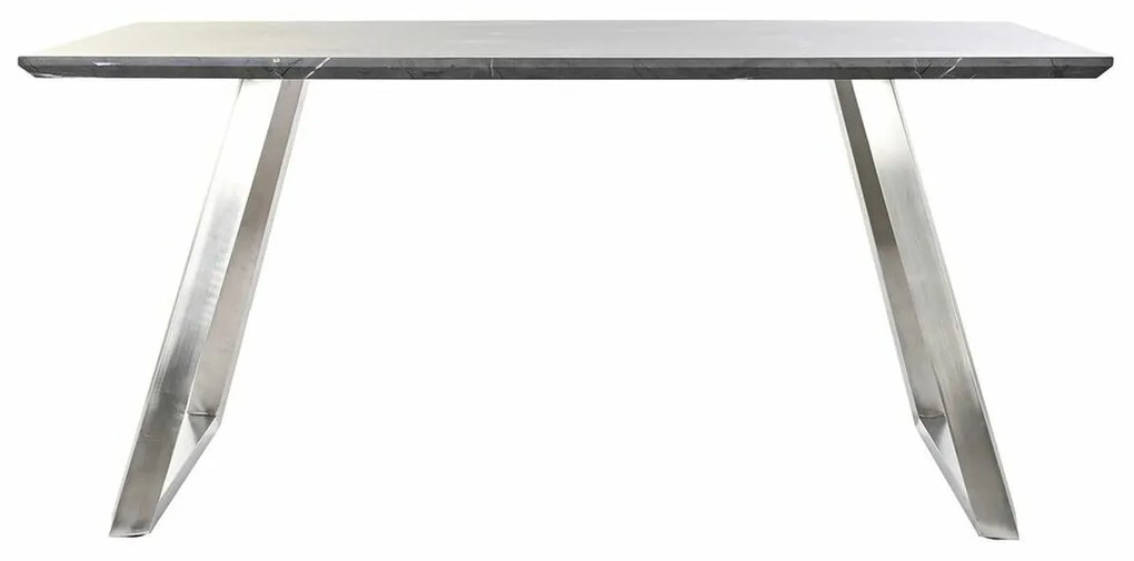 Τραπεζαρία DKD Home Decor Μαύρο Χάλυβας Ξύλο MDF 160 x 90 x 76 cm