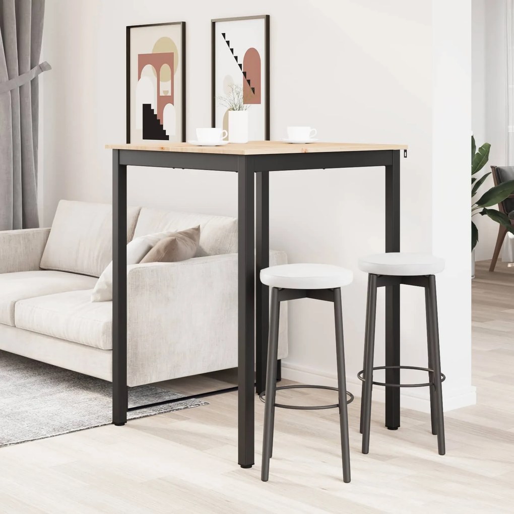 vidaXL Τραπέζι μπαρ Φυσικό 110 x 55 x 105 εκ. Στερεά ξυλεία πεύκου