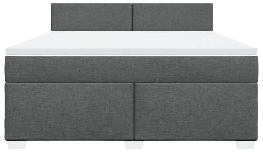 ΚΡΕΒΑΤΙ BOXSPRING ΜΕ ΣΤΡΩΜΑ ΣΚΟΥΡΟ ΓΚΡΙ 180X200 ΕΚ ΥΦΑΣΜΑΤΙΝ 3285961