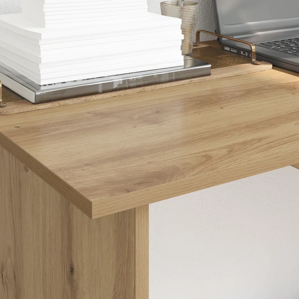 vidaXL Γραφείο artisan δρυς 100 x 50 x 76 εκ. Επεξεργασμένο ξύλο