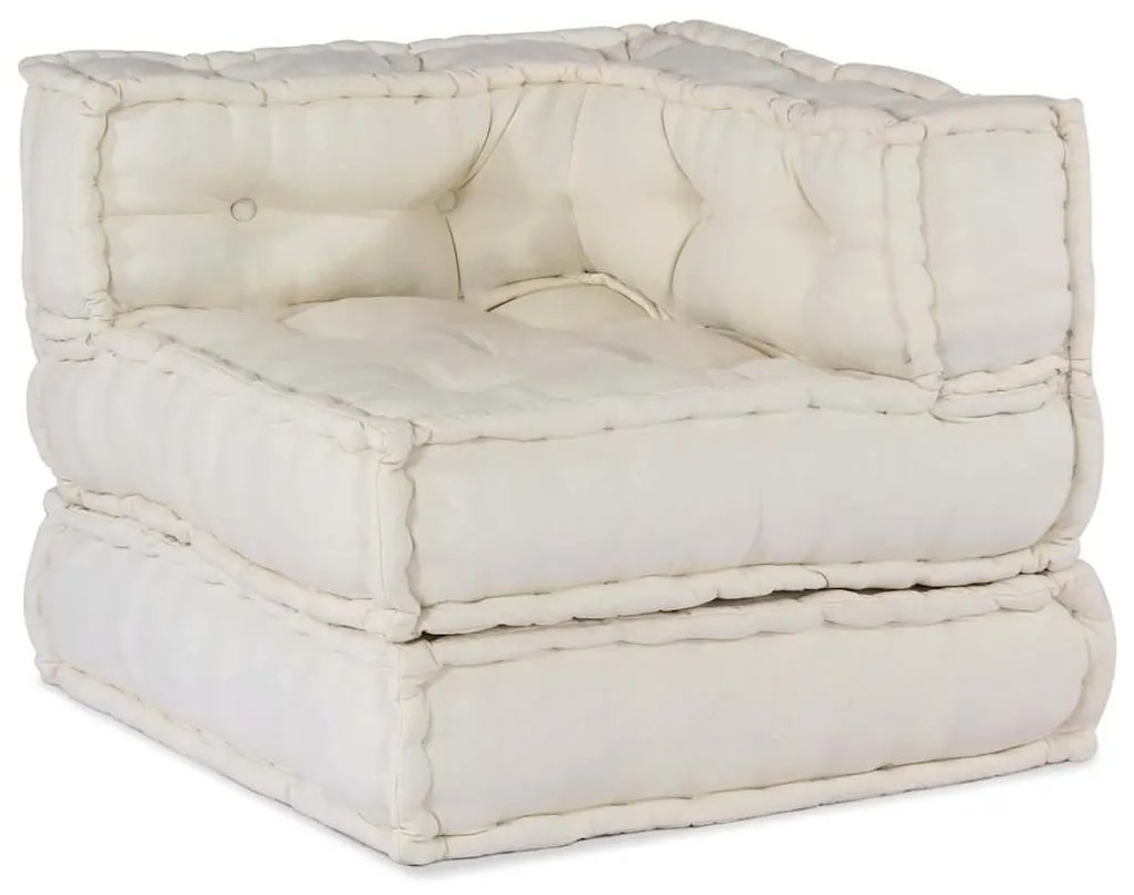 Μοντέρνο Καναπέ-Σετ Κρεβάτιου Ύφασμα 70x70x54 εκ., Μπεζ