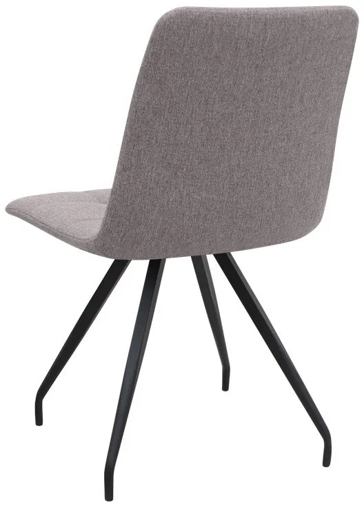 Σετ τραπεζαρία 5τμχ Roger - Bianca Megapap Mdf - ύφασμα χρώμα μαύρο εφέ μαρμάρου - ανοιχτό μπεζ 120x70x75εκ.