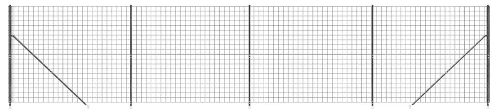 vidaXL Συρματόπλεγμα Περίφραξης Ανθρακί 1,8 x 10 μ. με Καρφωτές Βάσεις