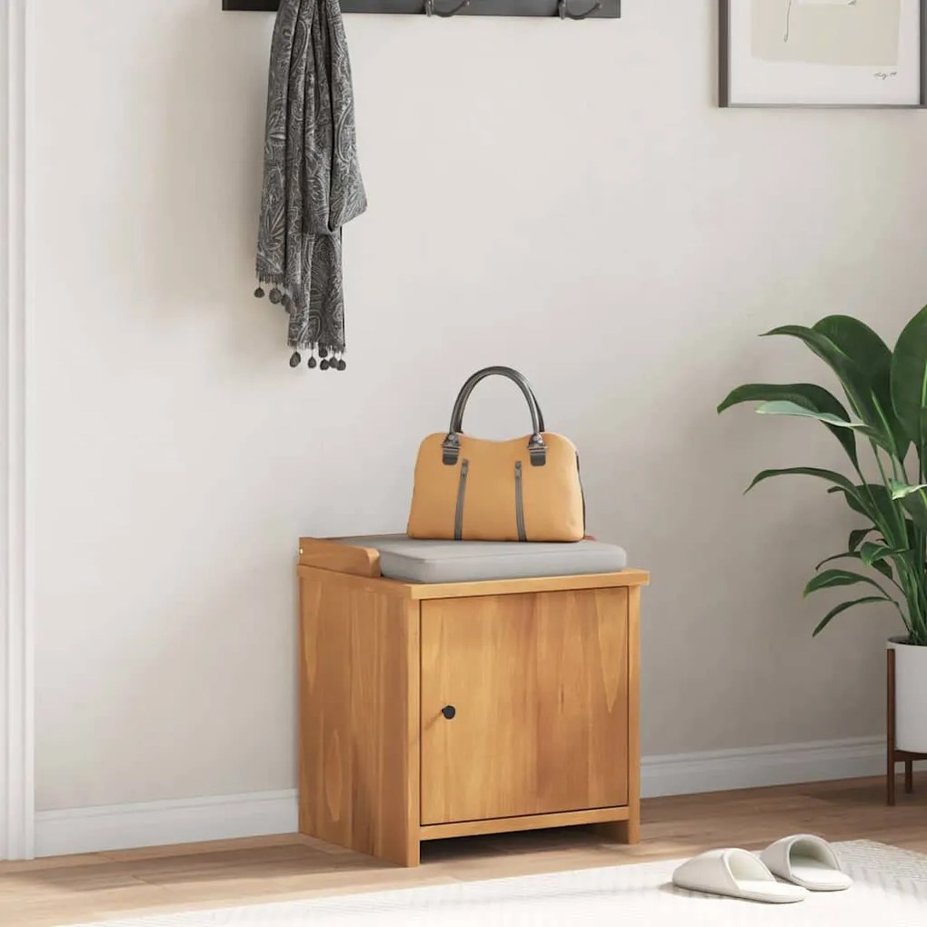 vidaXL Πάγκος διαδρόμου "SANDNES" 45x40x50 εκ.Πεύκο μασίφ ξύλο