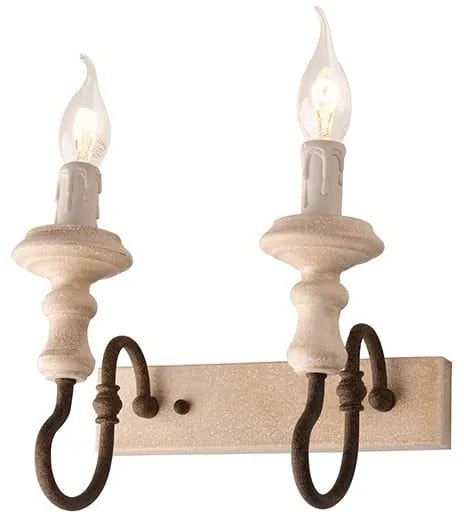 Φωτιστικό Τοίχου - Απλίκα EG172W25R 2ΧΕ14 25Χ21Χ24 Rust Aca Decor Metal