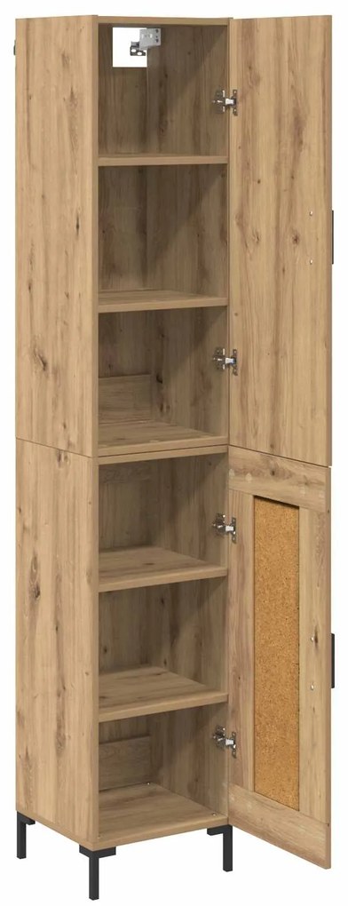 vidaXL Highboard Artisan Oak 69,5 x 34 x 180 εκ. Επεξεργασμένο ξύλο