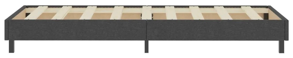 Κρεβάτι Boxspring Σκούρο Γκρι 80 x 200 εκ. Υφασμάτινο - Γκρι