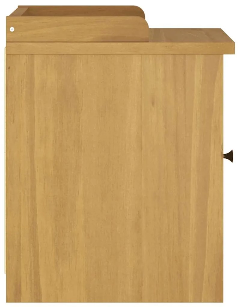 vidaXL Πάγκος διαδρόμου &quot;SANDNES&quot; 45x40x50 εκ.Πεύκο μασίφ ξύλο