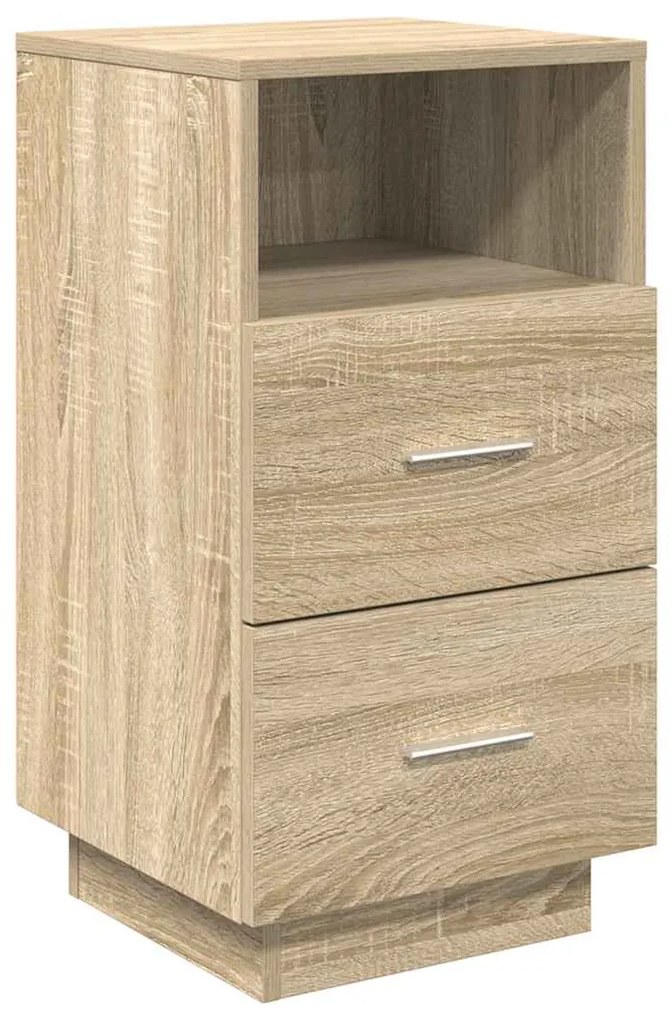 Κομοδίνα 2 τεμάχια με 2 συρτάρια Sonoma Δρυς 36x36x68 εκ. - Καφέ
