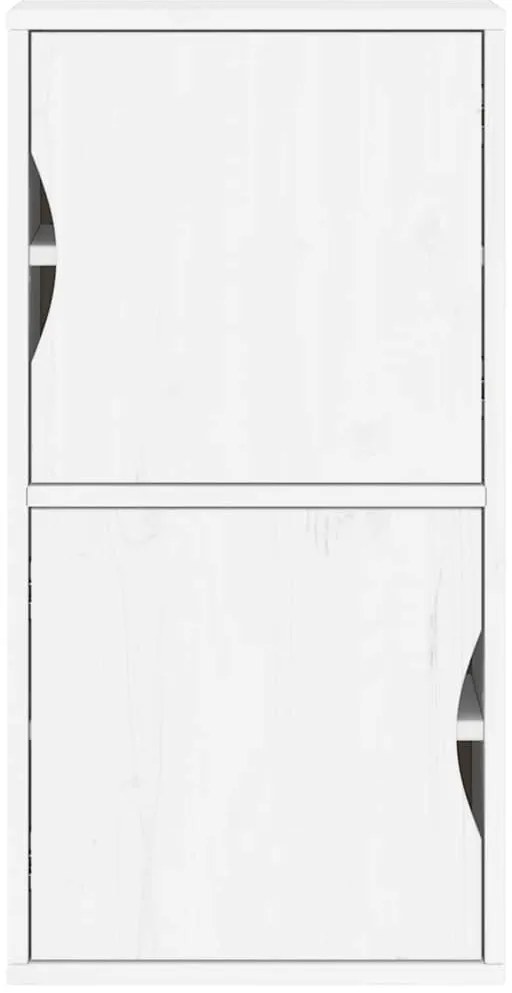 vidaXL Βοηθητικό Ντουλάπι ODDA Λευκό 40x24x79εκ. από Μασίφ Ξύλο Πεύκου