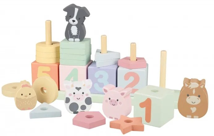 Ξύλινο Παιχνίδι Αριθμών Farmyard Orange Tree Toys 60-12665