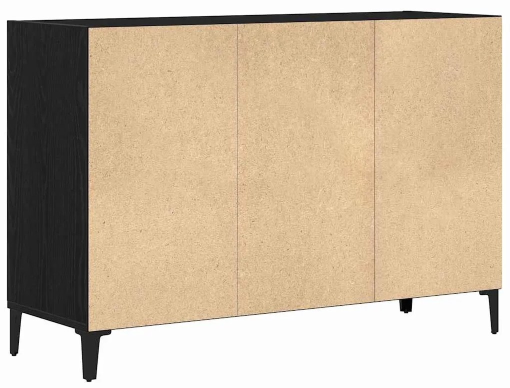 vidaXL Πλαϊνό γραφείο Μαύρο 103.5 x 35 x 70 εκ. Επεξεργασμένο ξύλο