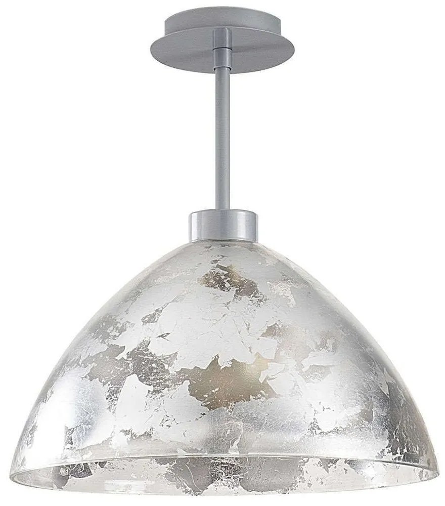 Φωτιστικό Οροφής Bergama 525NOR1130 Φ34x37cm E27 40W Silver Opviq