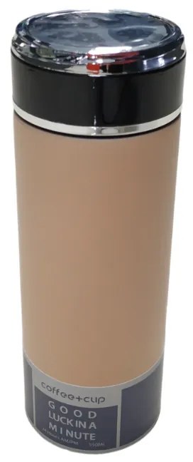 Φορητό παγούρι-θερμός - KM40 - 500ml Μπεζ