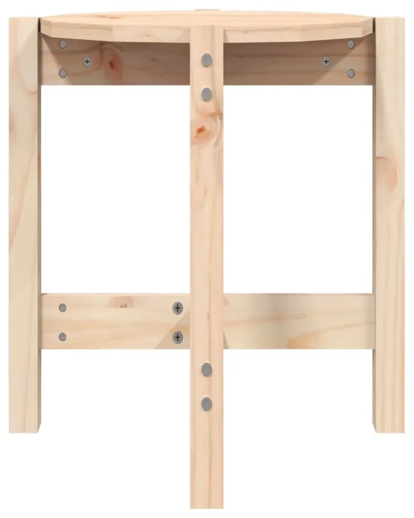 vidaXL Τραπεζάκι Σαλονιού Ø 42,5x45 εκ. από Μασίφ Ξύλο Πεύκου