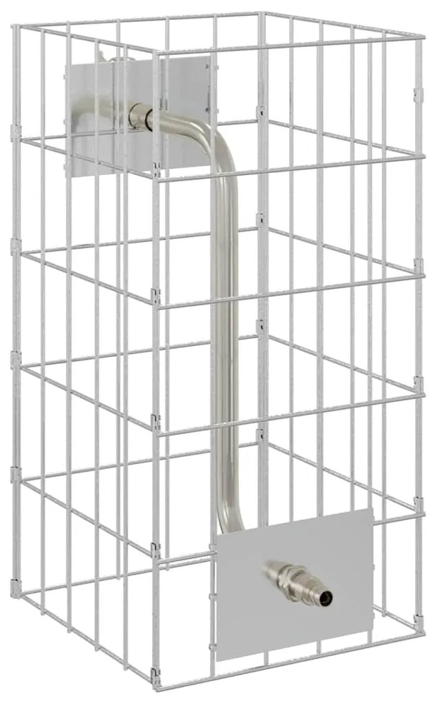 vidaXL Βρύση Γκαμπιόν Ασημί 26 x 25 x 50 εκ Ανοξείδωτο ατσάλι