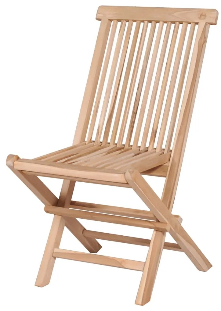 vidaXL Σετ Τραπεζαρίας Εξ. Χώρου Πτυσσόμενο 7 τεμ. από Μασίφ Ξύλο Teak