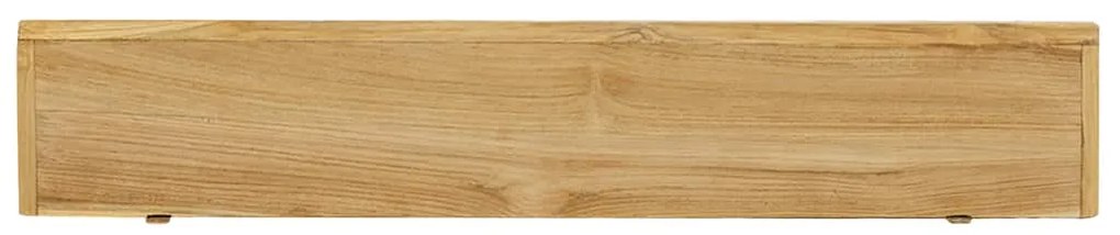 vidaXL Ράφια Τοίχου 2 τεμ. 90 x 15 x 4 εκ. από Μασίφ Ξύλο Teak