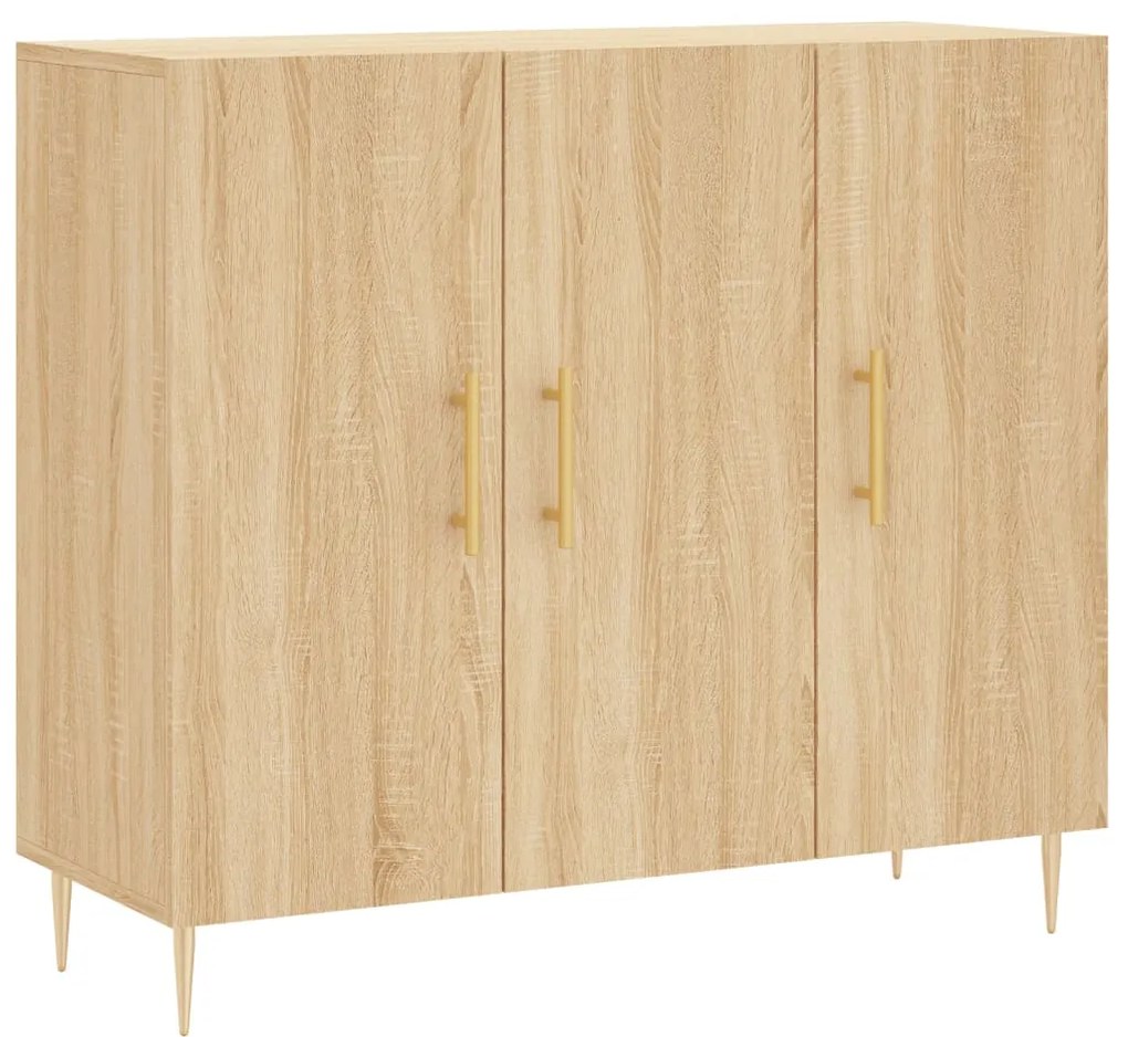 vidaXL Ντουλάπι Sonoma δρυς 90x34x80 εκ. Επεξεργασμένο Ξύλο