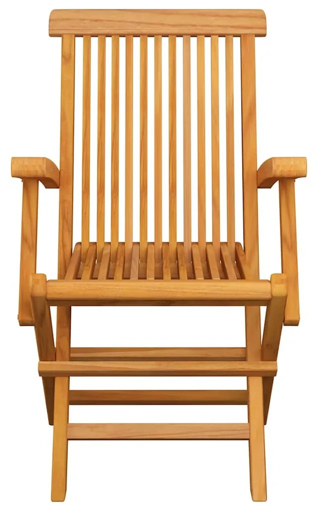vidaXL Καρέκλες Κήπου 2 τεμ. από Μασίφ Ξύλο Teak με Taupe Μαξιλάρια