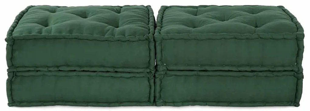 vidaXL Μαξιλάρι 2 pcs Πράσινο 70 x 70 x 36 εκ Πολυεστέρας