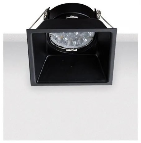 Χωνευτό Φωτιστικό Οροφής 8,8cm GU10 50W IP20 Zambelis-S009-Μαύρο S009