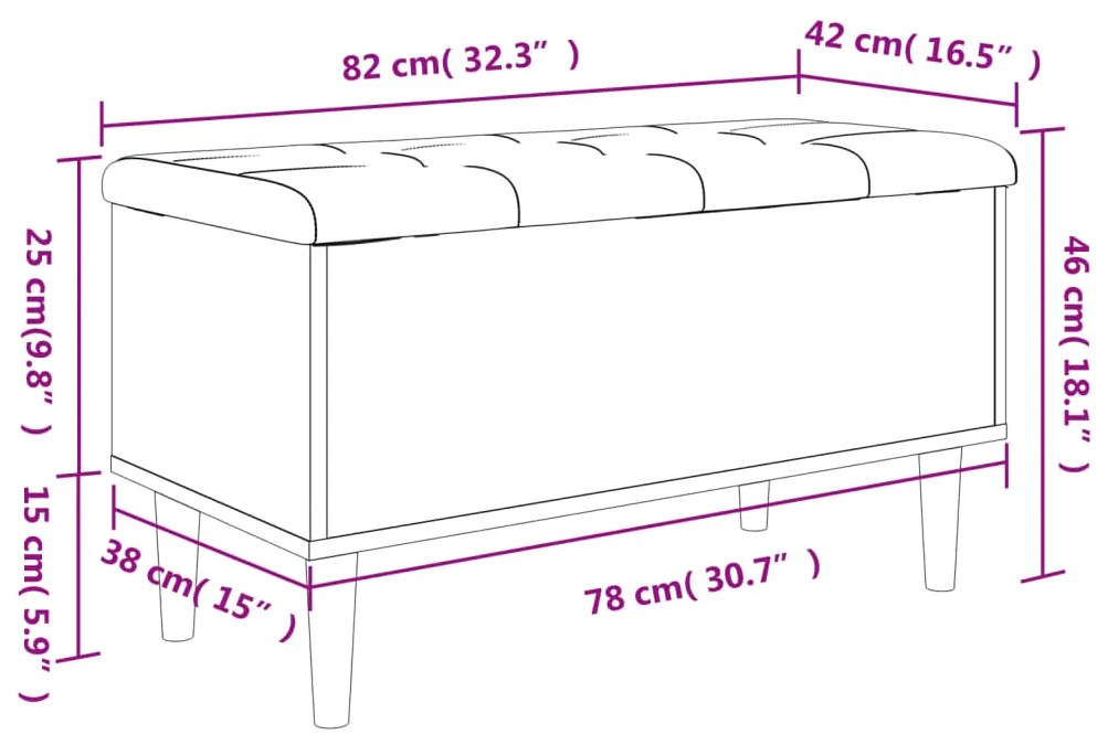 ΠΑΓΚΑΚΙ ΑΠΟΘΗΚΕΥΣΗΣ ΜΑΥΡΟ 82X42X46 ΕΚ. ΑΠΟ ΕΠΕΞΕΡΓΑΣΜΕΝΟ ΞΥΛΟ 835076