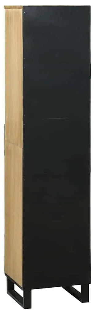 vidaXL Ντουλάπα Μπάνιου Καφέ 38 x 33 x 160 εκ. Μασίφ ξύλο μάνγκο
