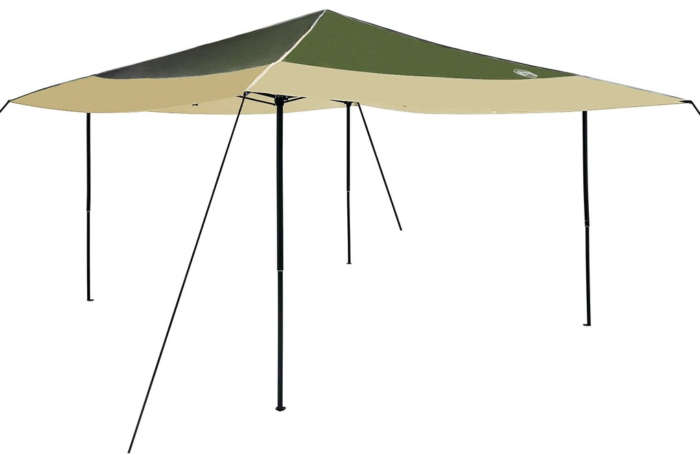 vidaXL Σκηνή Σκίασης Πράσινο 400 x 400 x 227 / 236 / 245 εκ Ύφασμα Oxford