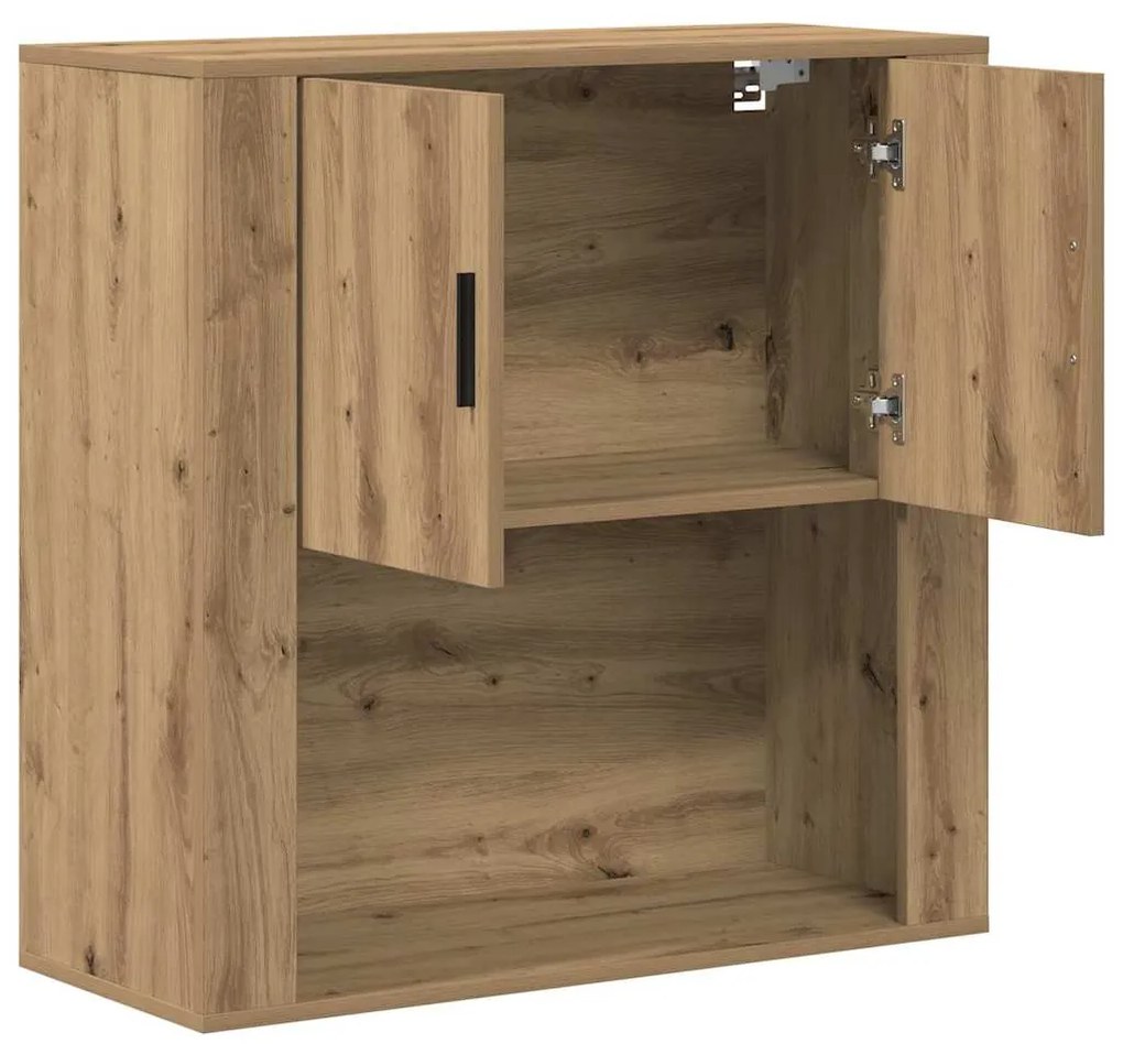 vidaXL Ντουλάπα Τοίχου με ράφι Επιτοίχιο artisan δρυς 80 x 33 x 80 εκ.