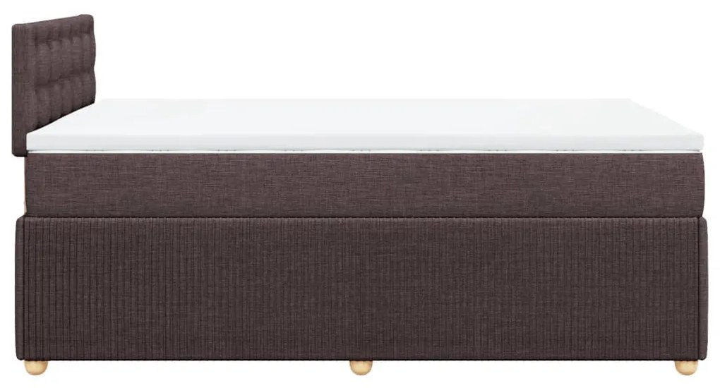 ΚΡΕΒΑΤΙ BOXSPRING ΜΕ ΣΤΡΩΜΑ ΣΚΟΥΡΟ ΚΑΦΕ 120X200 ΕΚ. ΥΦΑΣΜΑΤΙΝΟ 3289740