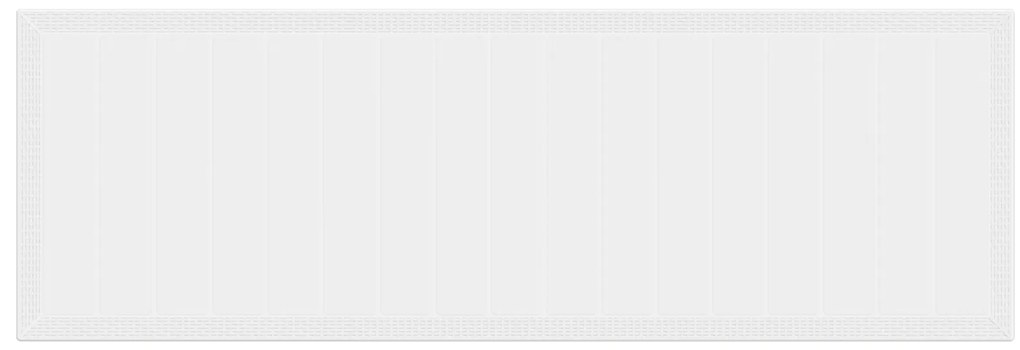 vidaXL Σέτ φαγητού για κήπο με μαξιλάρι 13 pcs Λευκό Μέγα Πολυράτταν