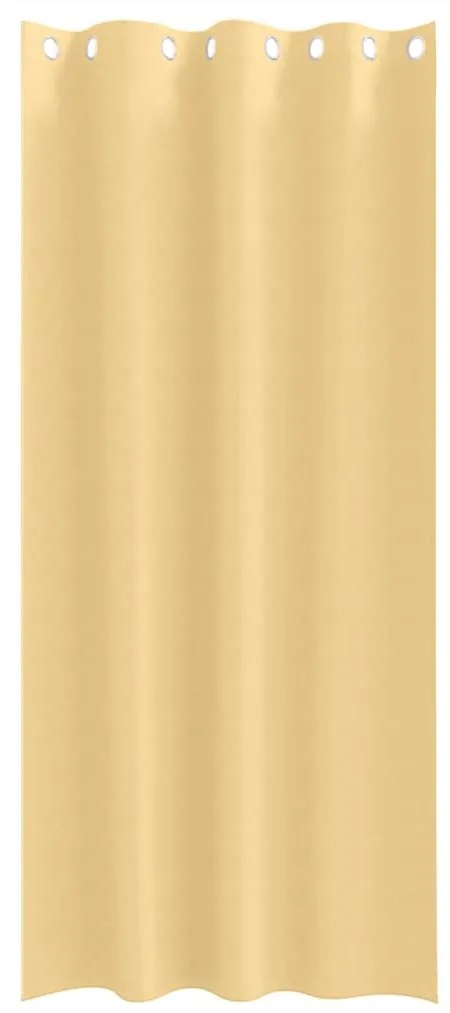 vidaXL Κουρτίνες με κουρτίνες 2 pcs Μπεζ 260x140εκ. Πολυεστέρας