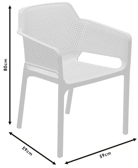 Πολυθρόνα Integral pakoworld PP ανθρακί - 253-000001 - 253-000001