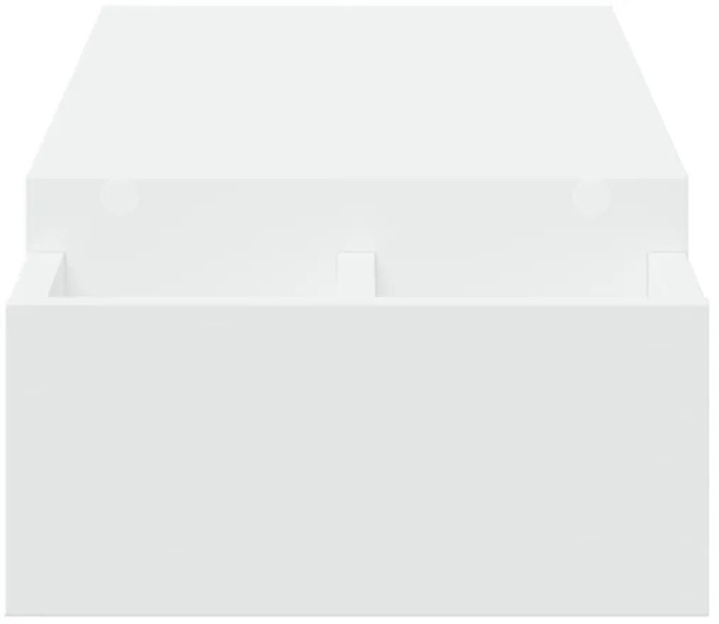 vidaXL Βάση Οθόνης με Αποθ. Λευκή 100x27x15 εκ. από Επεξεργ. Ξύλο